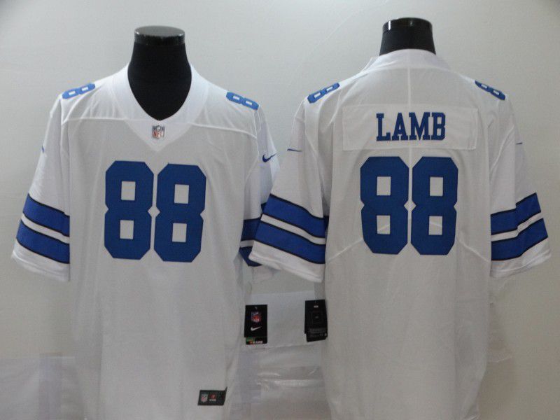 Men Dallas Cowboys #88 Lamb White Nike Vapor Untouchable Stitched Limited NFL Jerseys